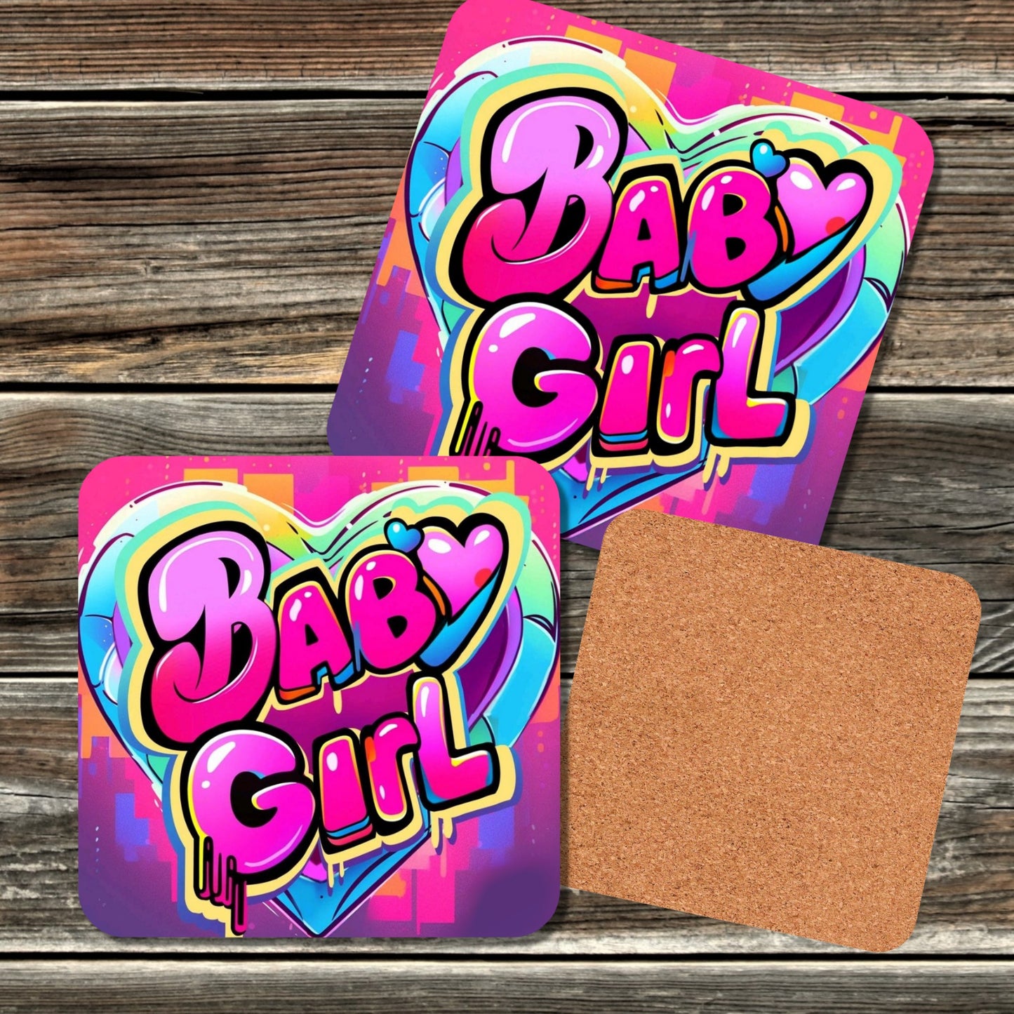 BABY GIRL COASTER