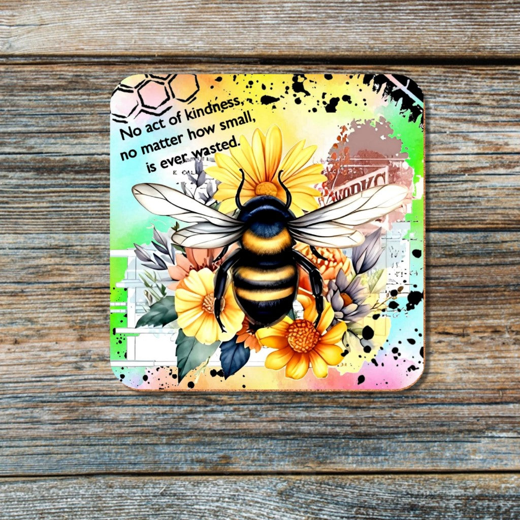 BUMBLE BEE WATERCOLOR COASTERS