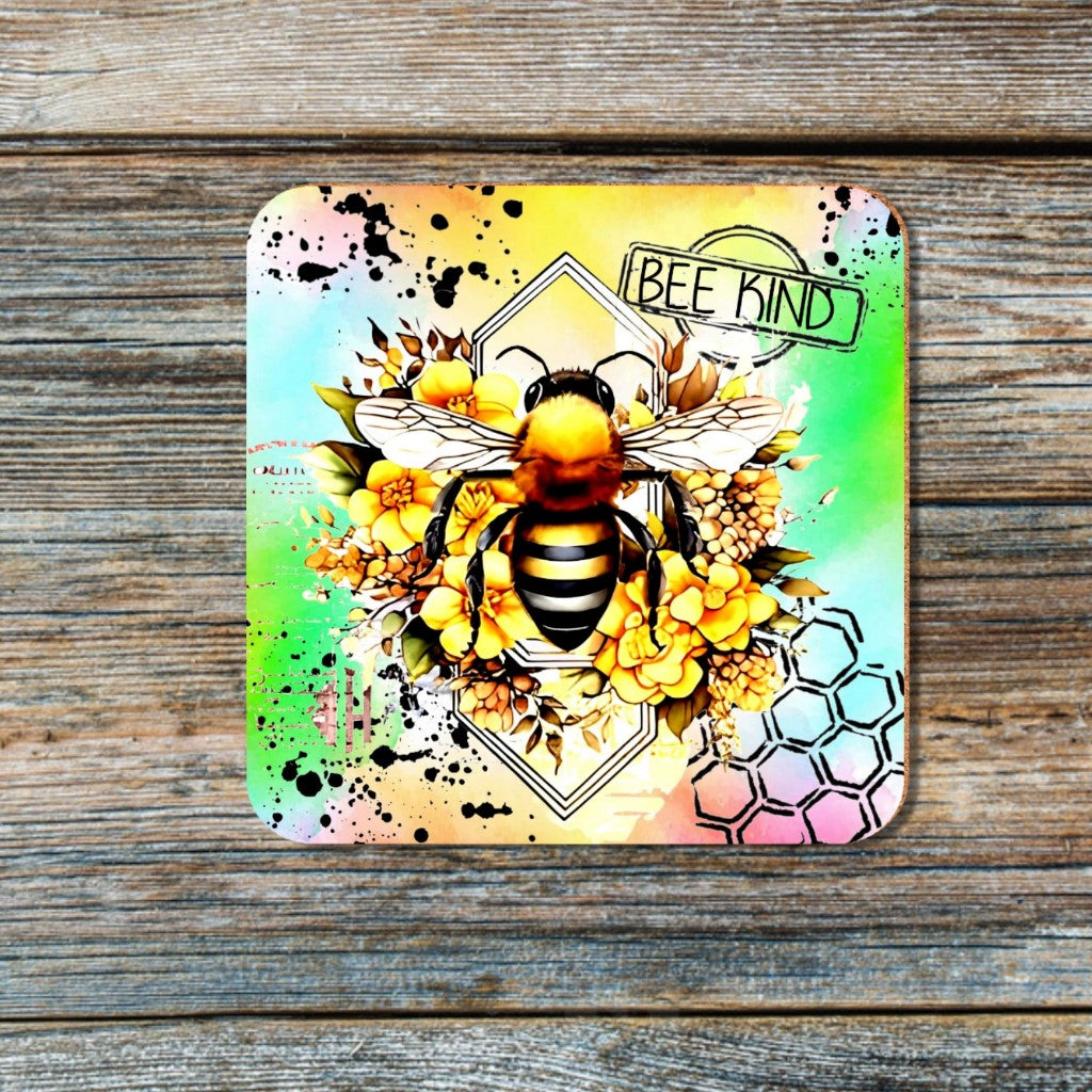 BUMBLE BEE WATERCOLOR COASTERS