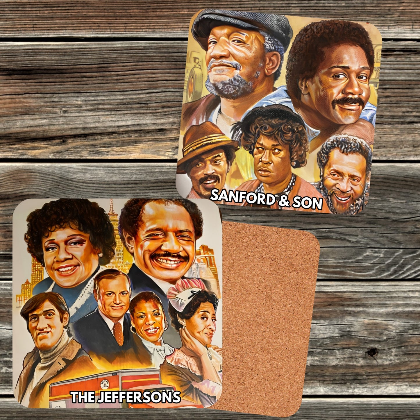 BLACK TV SITCOM COASTERS