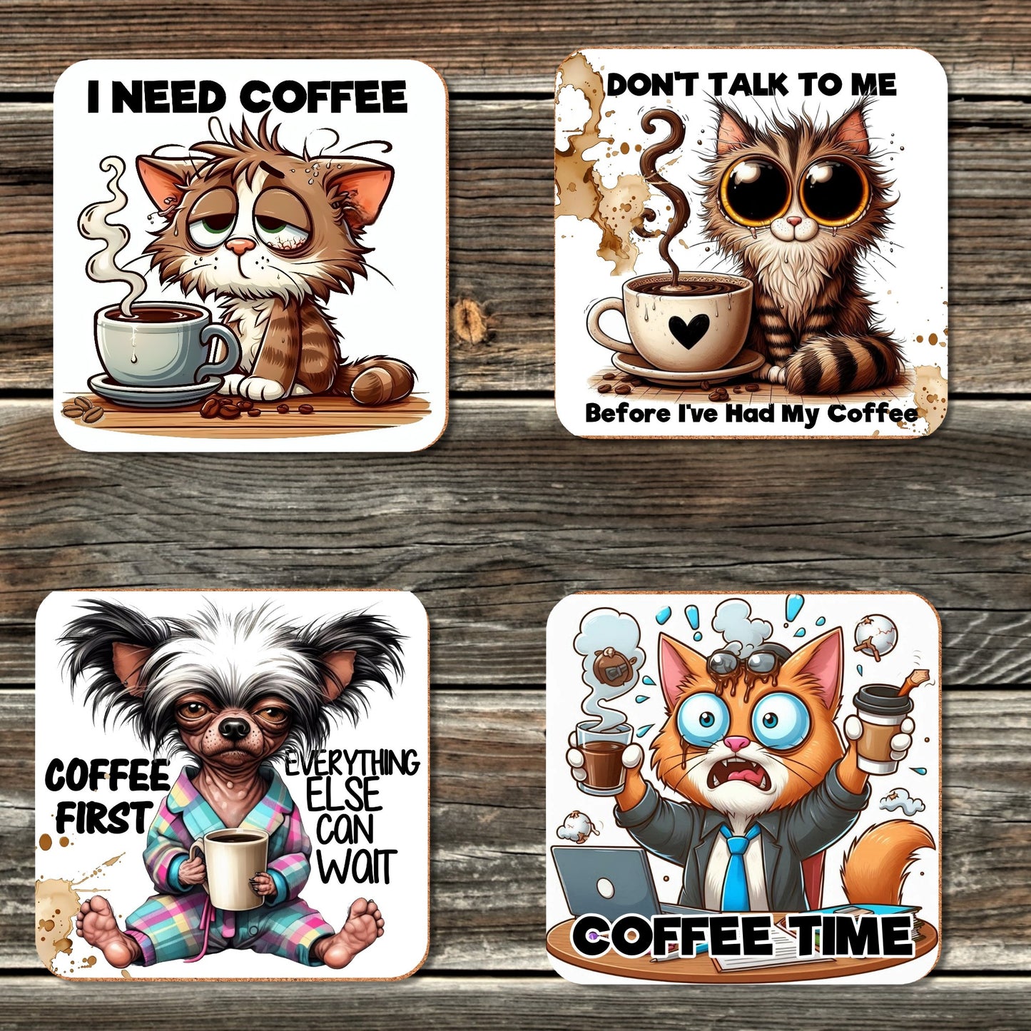 FUNNY COFFEE COASTERS