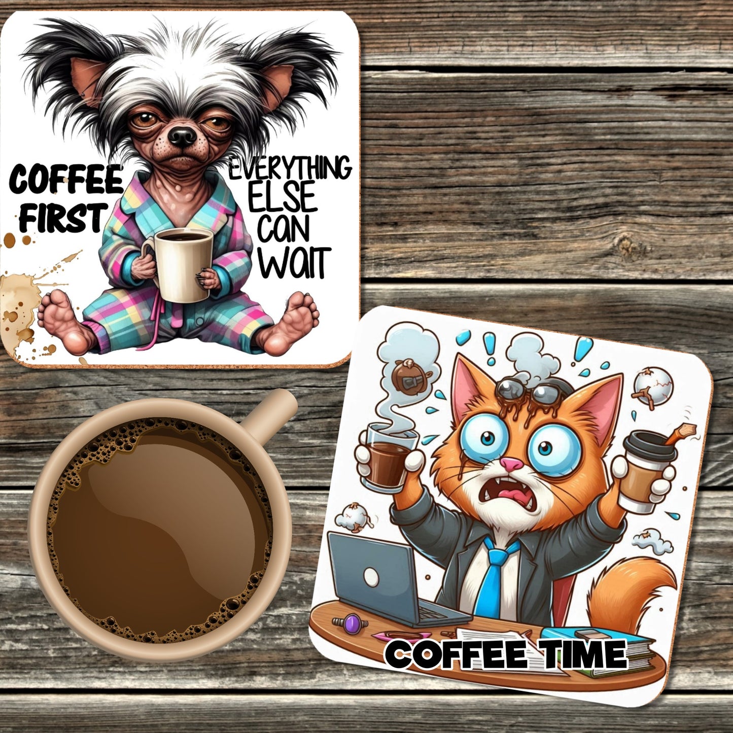 FUNNY COFFEE COASTERS