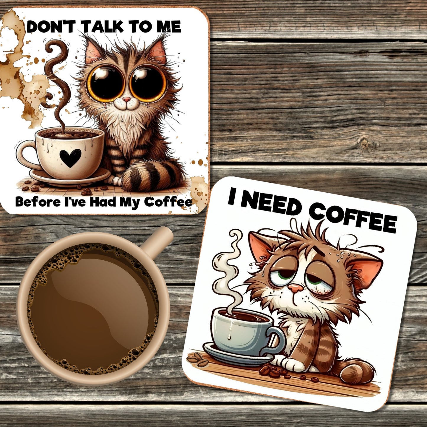 FUNNY COFFEE COASTERS