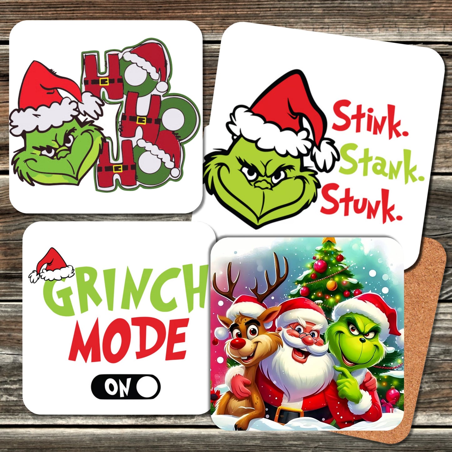 CHRISTMAS GRINCH COASTERS COLLECTION