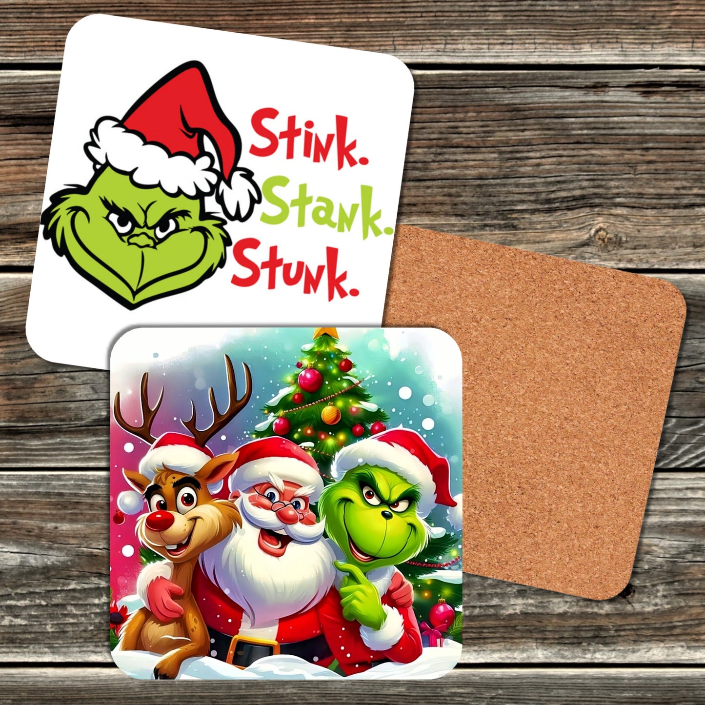 CHRISTMAS GRINCH COASTERS COLLECTION